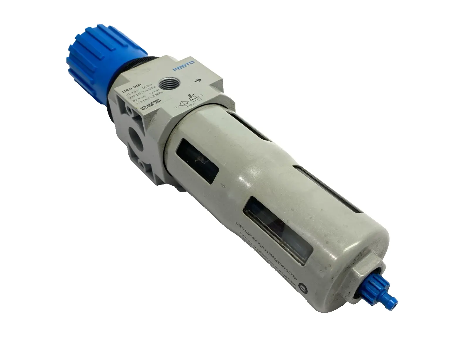 Used Festo Pneumatic Basic Filter Regulator Valve 546425 Parts (Hydraulics and Pneumatics) Michigan US | Maverick Industrial Sales #1402255