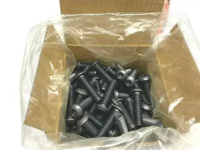201103 | Brighton  1/4-20 x 1 Black Alloy Button Socket Cap Screw BOX OF 99 - New Other