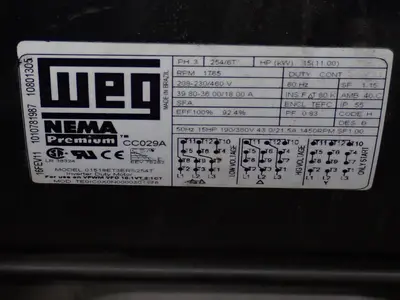 USED WEG 01518ET3ERS254T