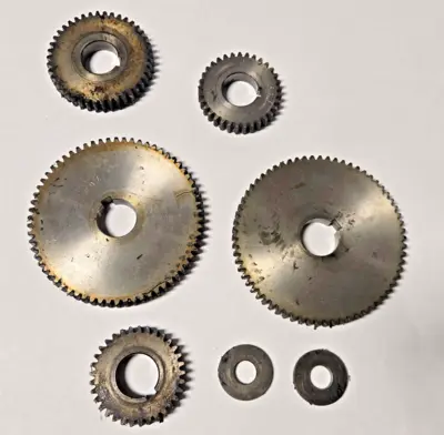 Lot of Gears For Voest Engine Lathe