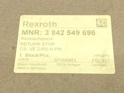 USED BOSCH REXROTH 3842549696, VE 2/RS-H PN