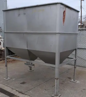 SPC8404  Bin Hopper Silo 126 cu.ft., bulk storage bin, Stainless Steel