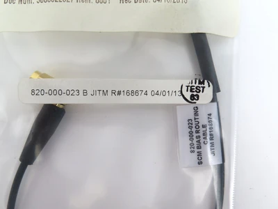 L-Com SCM BIAS Routing Cable Assembly RF Coaxial Cable PN 820-000-023