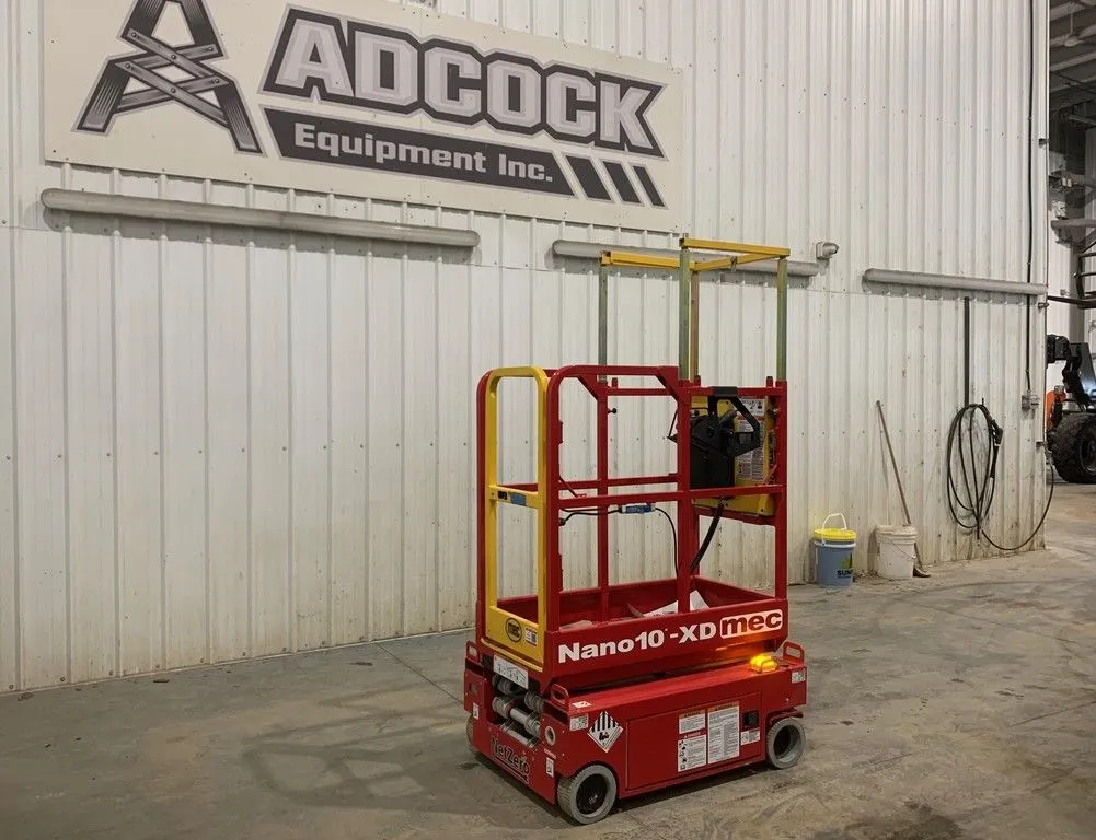 New | in-Stock 2026 MEC NANO10-XD ELECTRIC SCISSOR LIFT Scissor Lifters Alberta CA | Adcock Equipment #1417578