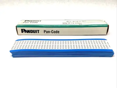 New | in-Stock Panduit Pan-Code Wire Marker Cards BOX OF 25 CARDS Blank Label Michigan US | Maverick Industrial Sales #1392521