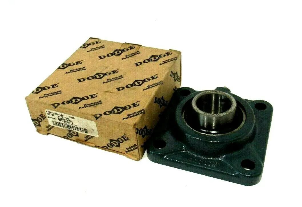 NEW DODGE F4B-V8C-107 FLANGE BEARING 053271 1-7/16" F4BV8C107