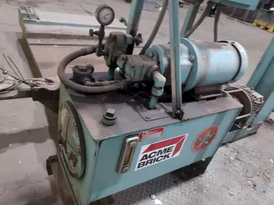 STAR ENGINEERING MODEL #S-3-7 HYDRAULIC POWERED RAIL TRANSFER CART WITH WINCH: STOCK #18491