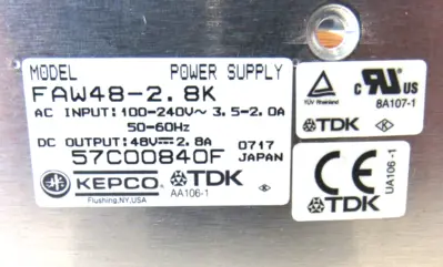 NEW KEPCO FAW 48-2.8K POWER SUPPLY FAW4828K