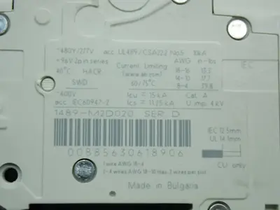 NEW ALLEN BRADLEY 1489M2D020