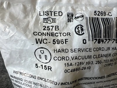 New | in-Stock Leviton WC-596F Misc Electrical & Power Parts California US | Davliegogo LLC #1720180
