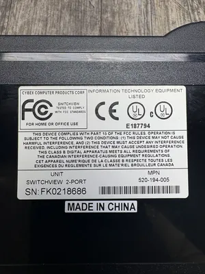 Used AVOCENT SWITCHVIEW 2-PORT Misc Electrical & Power Parts South Carolina US | ESS Industrial Equipment Sales #1341370