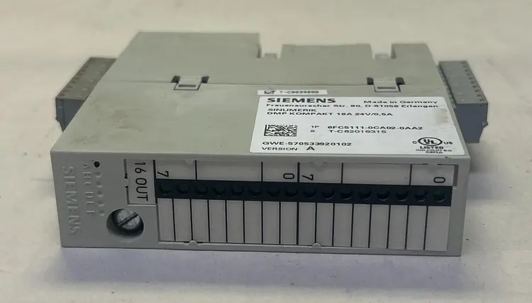 Used SIEMENS 6FC5111-0CA02-0AA2 PLC Input & Output | Surplus Asset Holdings #1216439
