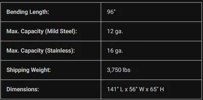 CHICAGO DREIS & KRUMP BPU 812-6 Box & Pan Brakes including Finger | THREE RIVERS MACHINERY (2)