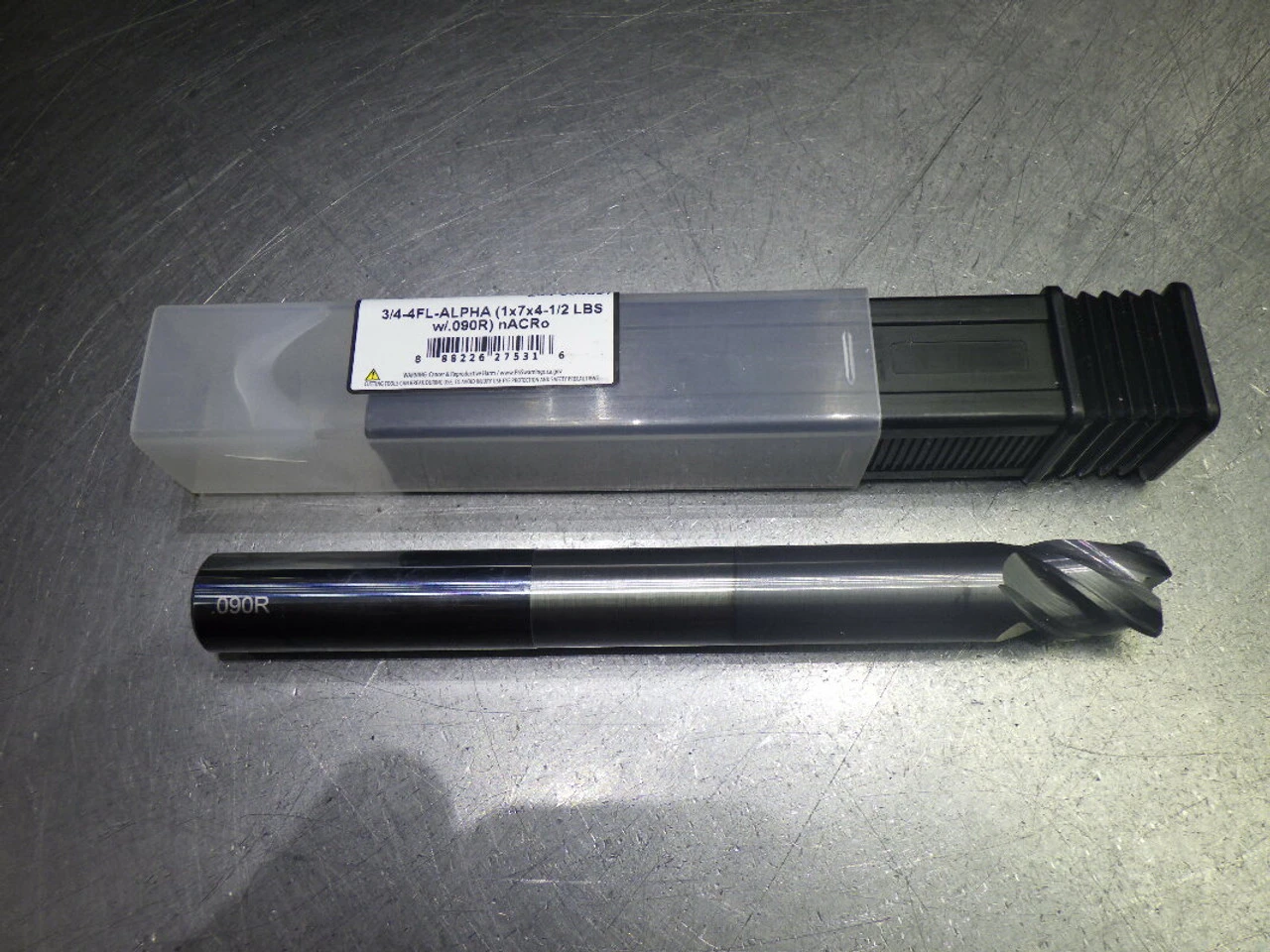Monster 3/4" 4 Flute Carbide CR XL Endmill 3/4" Shank .09" R 294-004097 (LOC1393C)