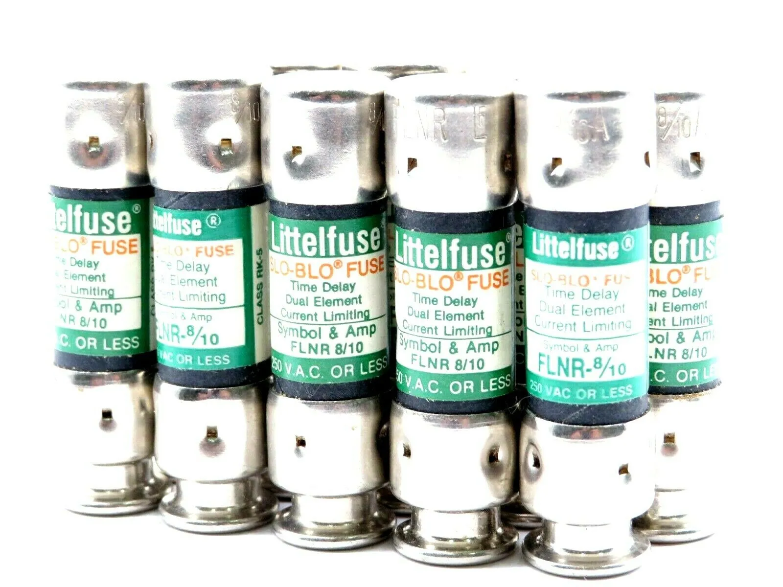 10 NEW LITTELFUSE FLNR 8/10 SLO-BLO FUSES FLNR810