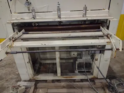 48” WIDE x 30 HP MECHANICAL IN-LINE COIL PRESS & SHEAR WITH PLC VARIABLE SPEED DRIVE: STOCK #22968