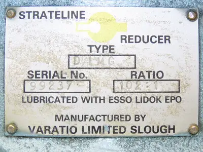 Varatio Strateline DLMG  Inline Reducer 102:1 Ratio Gearbox 2-1/8" Output
