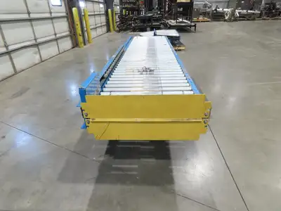 Hytrol ABEZ 30"x 11' EZLogic Accumulation Roller Conveyor 27"BF Center Drive 3PH