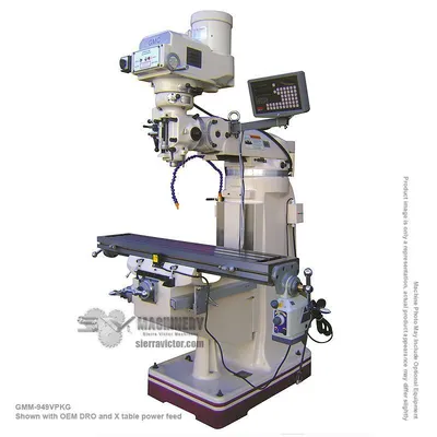 GMC MACHINE TOOLS GMM-949VPKG Variable Speed Mills | Sierra Victor Industries (1)