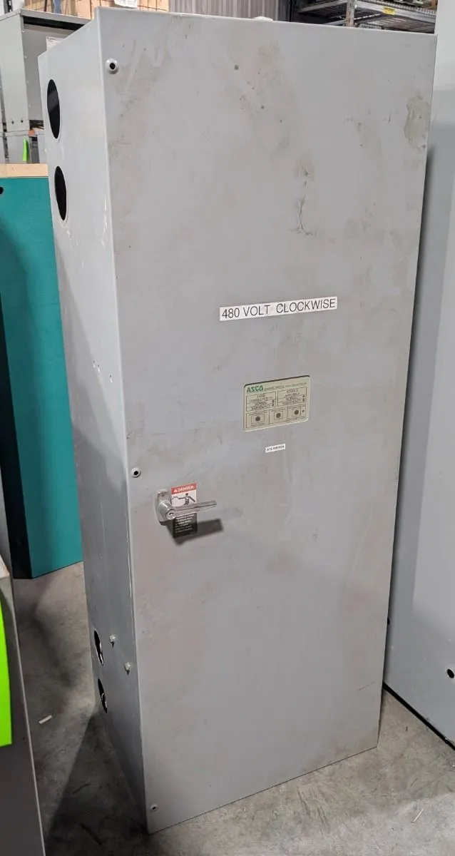 ASCO A300360091XC Automatic Transfer Switch 600A 480V 3Ph 4 Wire Used
