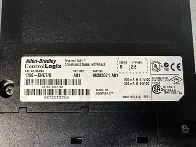 Allen Bradley 1756-ENET/B ControlLogix Ethernet TCP/IP A01 96383071 (3.1.3)