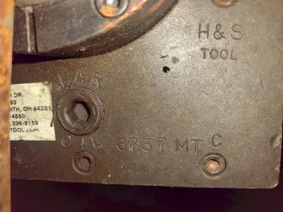 H&S TOOL SMALL FIELD PIPE BEVELING MACHINE: YOBRO #24079