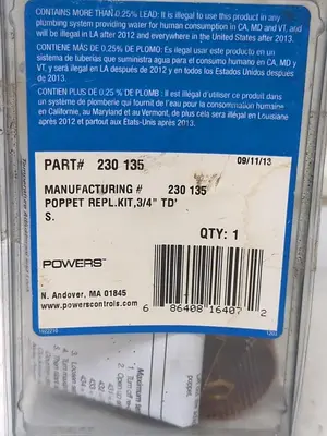New | in-Stock POWERS 230 135 Misc Electrical & Power Parts Ohio US | Surplus Asset Holdings #1238823