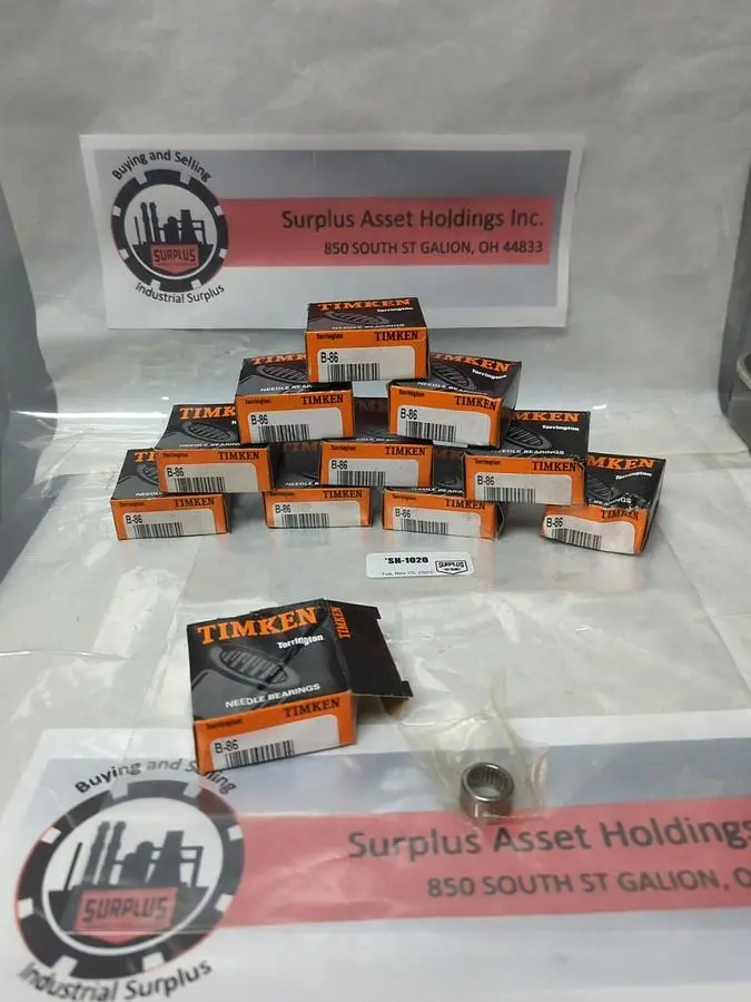 New | in-Stock TIMKEN B-86 Bearings | Surplus Asset Holdings #1192776