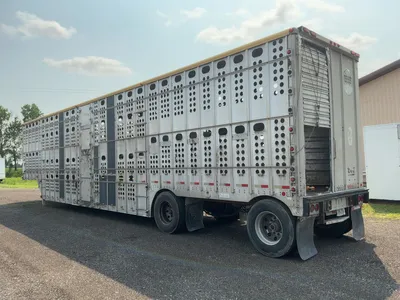 Used 2007 MERRITT 53' ALUMINUM LIVESTOCK Agricultural Trailers Michigan US | Miedema Asset Management Group #1328961