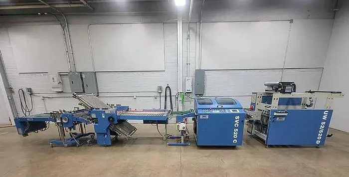 Used 2007 MBO PAPER FOLDER W/ UW UNWINDER, PANEL SHEETER SVC 520C, AND VERTICAL STACKING SVC 520S Paper Folders Nevada US | Dawson Machinery #445562
