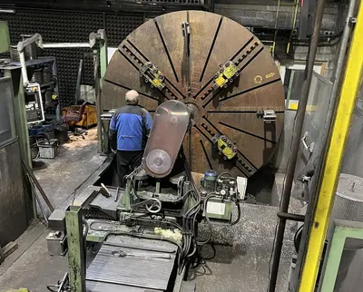 USED WMW ZERBST CNC INTERNAL THREAD LATHE Ø 4000 MM