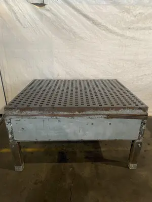 60" X 60" X 40"H ACORN WELDING TABLE W/ STAND. STOCK # 1165223.