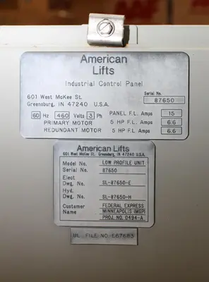 USED AMERICAN LIFTS LOW PROFIL UNIT