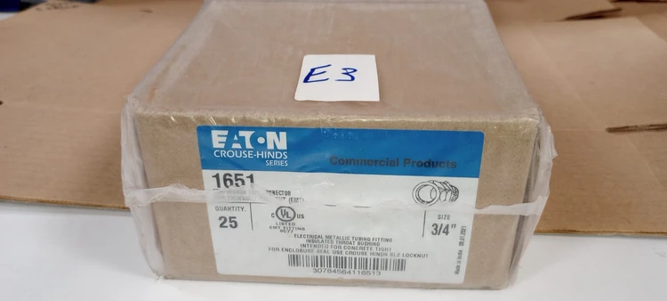 New | in-Stock Eaton Crouse Hinds 1651 Electrical Fittings Arizona US | ASSET CONVERSION SPECIALISTS, INC. #312562