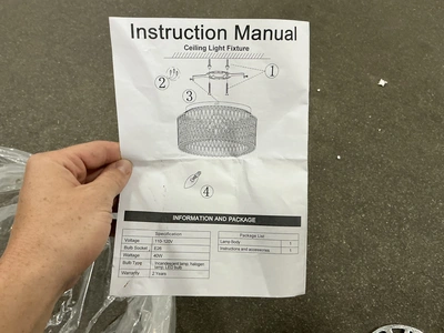 Lot of (2) different Light Fixtures