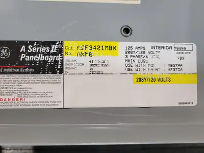 Used GENERAL ELECTRIC AQF3421MBX Switchgears British Columbia CA | Lenmark #835314