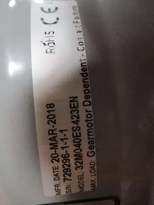DORNER HEAVY DUTY BOTTOM MOUNT GEARMOTOR WITH DRIVE