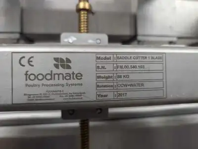 USED 2017 Foodmate Poultry Cut-Up System