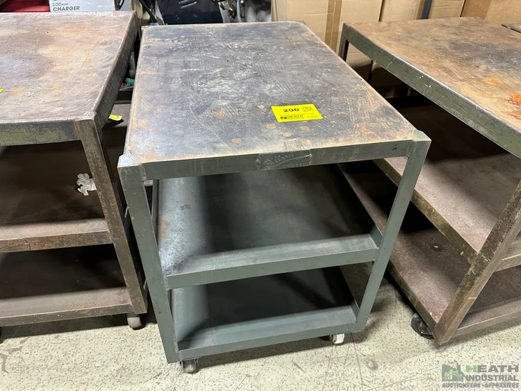 Used _UNKNOWN_ POLLARD STEEL PORTABLE CART 36 IN X 24 IN X 33 IN Maintenance Carts Illinois US | Heath Industrial Auction Services #1549924