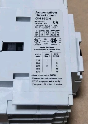 NEW Automation Direct ["GH-15DN3-10A", "4112488"]