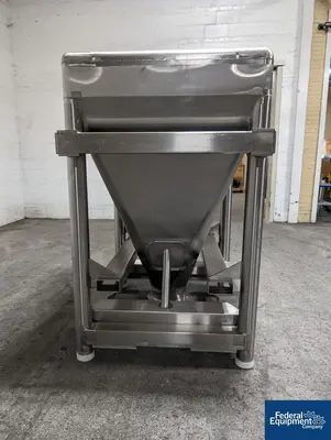 USED CPS 1,000 Liter Custom Powder System Stainless Steel Tote