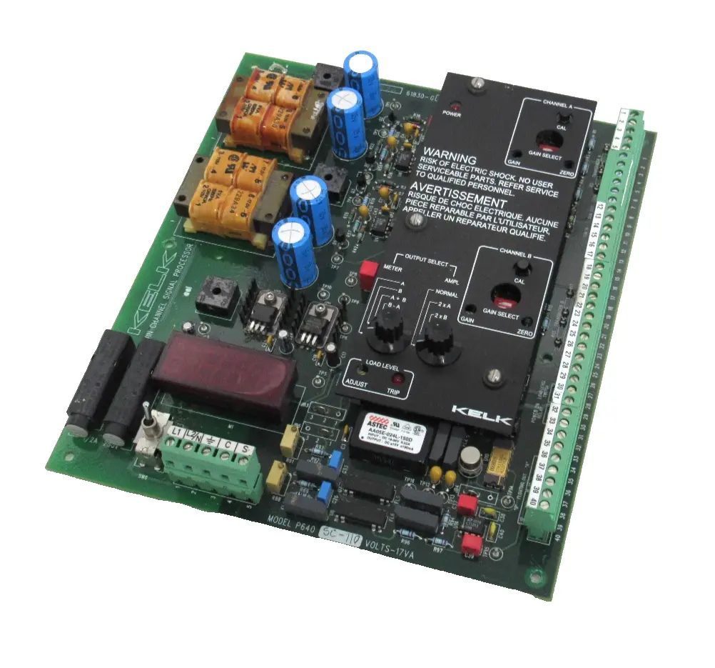 USED KELK P640 TWIN CHANNEL SIGNAL PROCESSOR BOARD 61830-G3 P640 SC-110 VOLTS