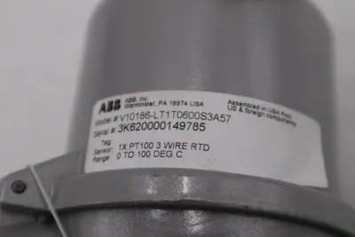 ABB V10186-LT1T0600S3A57 Temperature Sensor PT100 B NEW UNIT STOCK G735