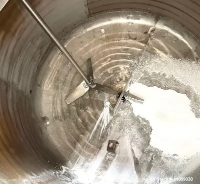 3000 Gallon Jacketed Stainless Steel Dish Bottom Mix Tank