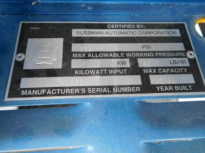 USED SUSSMAN ELECTRIC  BOILER ES-18