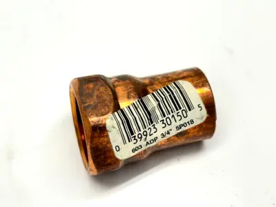W01070T | Nibco  603 Adapter C x FPT 3/4" Copper 5P018 LOT OF 2 - New Other