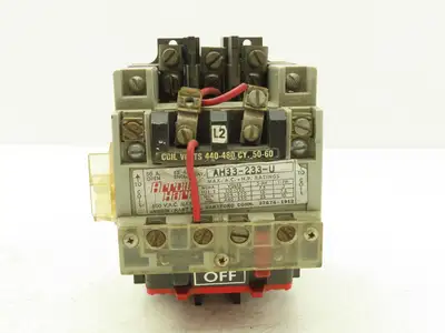 Arrow Hart AH33-233-U Motor Starter Contactor 3Ph 25Hp Size 3 550VAC W/480V Coil
