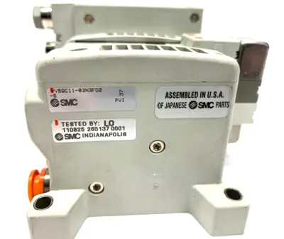 V5QC11-03N3FD2-S | SMC  Base Manifold w/ EX260-SEC1 EtherCAT Class 2 Output - Used