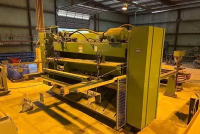 10' X 3/8" CINCINNATI MODEL #375X10 HYDRAULIC SHEAR: STOCK #22818