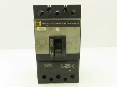 Square D KAL36150 Molded Case Circuit Breaker 150 Amp 3 Pole 600V Type KAL